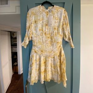 Sabo Skirt Yellow Floral Mini Dress